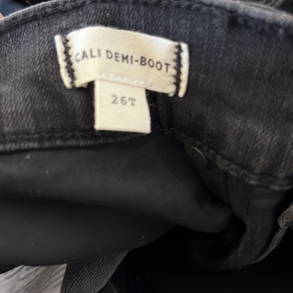 NWT Tall Cali Demi-Boot Jeans in Berkeley Black: Chewed-Hem Edition - Picture 10 of 10